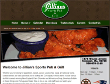 Tablet Screenshot of jillianssportspub.com